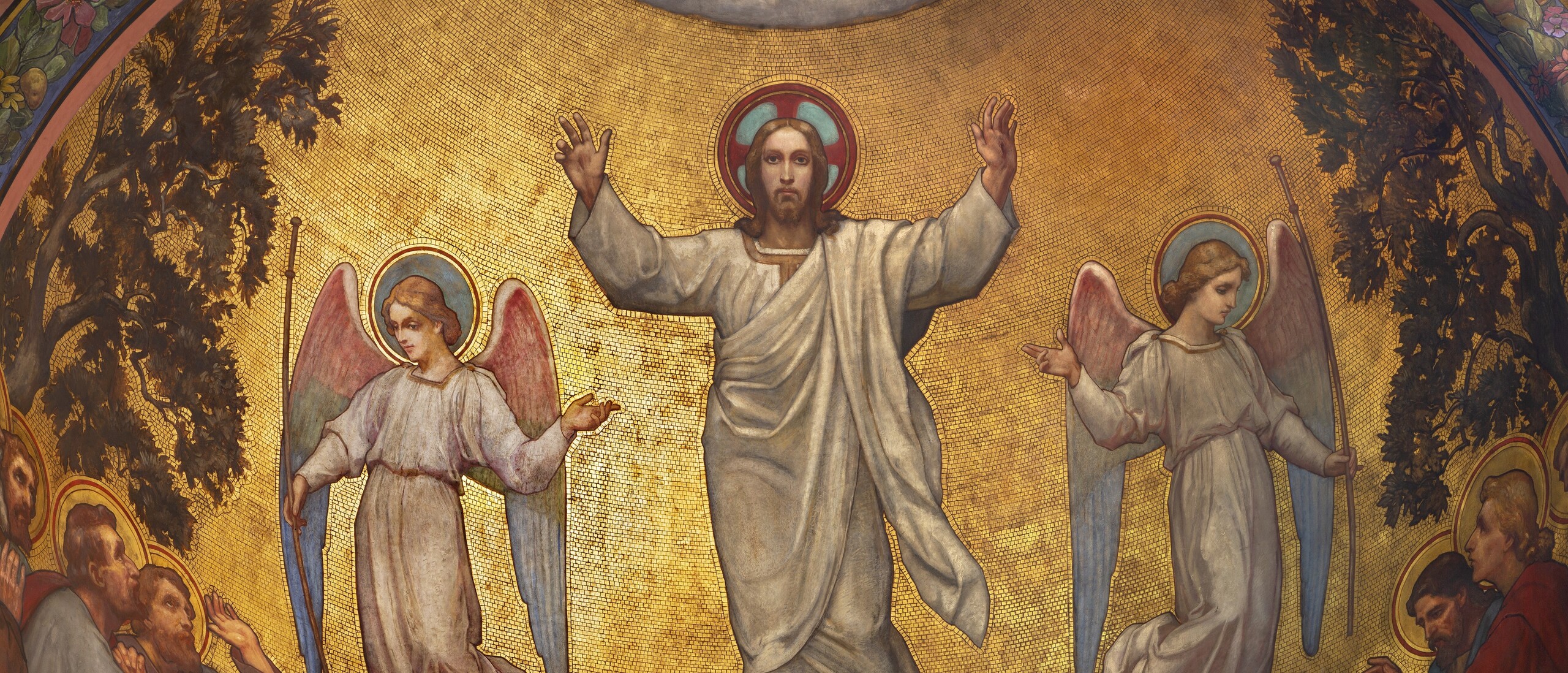 La fresque de l'Ascension église kostel Svateho Vaclava